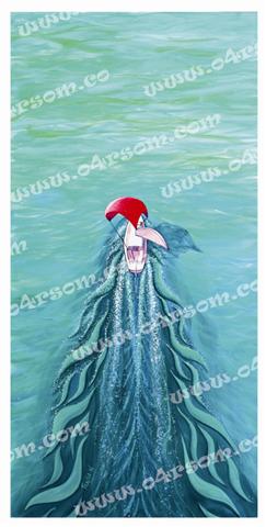 To Sail II: yacht continues sailing up the page in a gentle breeze. o4rsom sailing art.